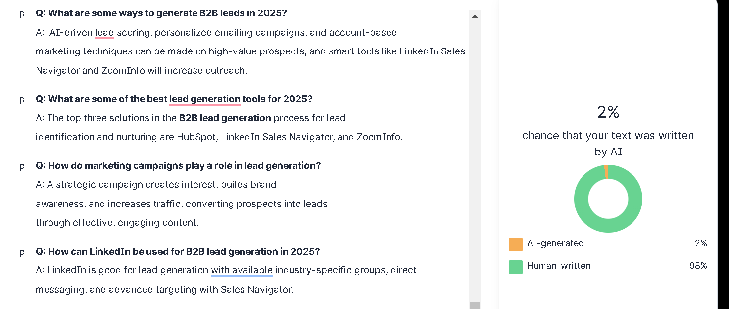 Top Lead Generation Services for 2025: How to Find the Best Solutions for Your Business 2 AI Report